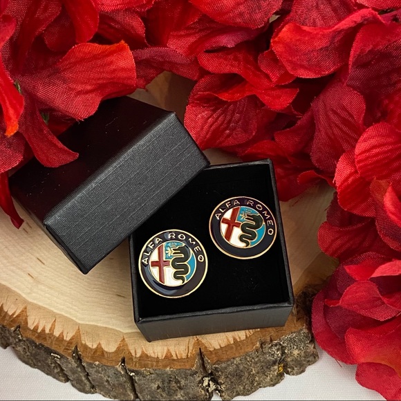 Alfa Romeo Luxury Car Logo Inspired Cufflinks - Picture 11 of 13